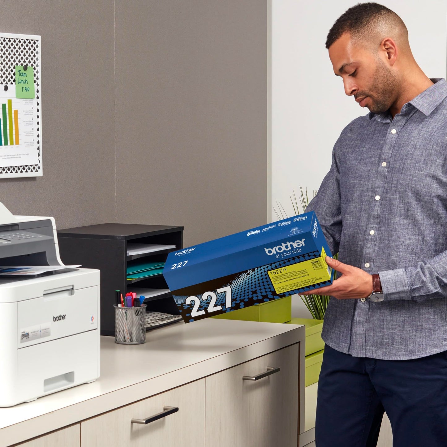 Brother Original TN227Y High-Yield Yellow Toner Cartridge, Higher Yield for Value, Toner Replacement cartridges, Toner for Brother Laser Printers HL-L3210CW, MFC-L3710CW, MFC-L3750CDW, and More 🍁 All In One Marketplace Canada