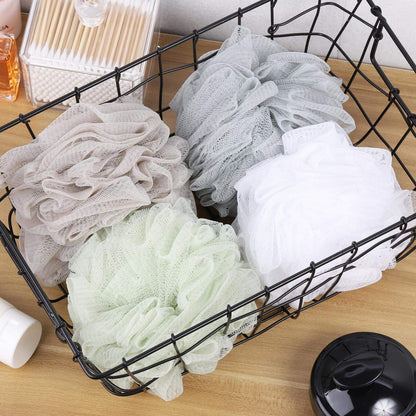 BTYMS Bath Sponge Shower Loofahs 60g Mesh Pouf Bath Scrunchies Body Wash Puff Shower Puff - Pack of 4 - Available at All In One Marketplace Canada