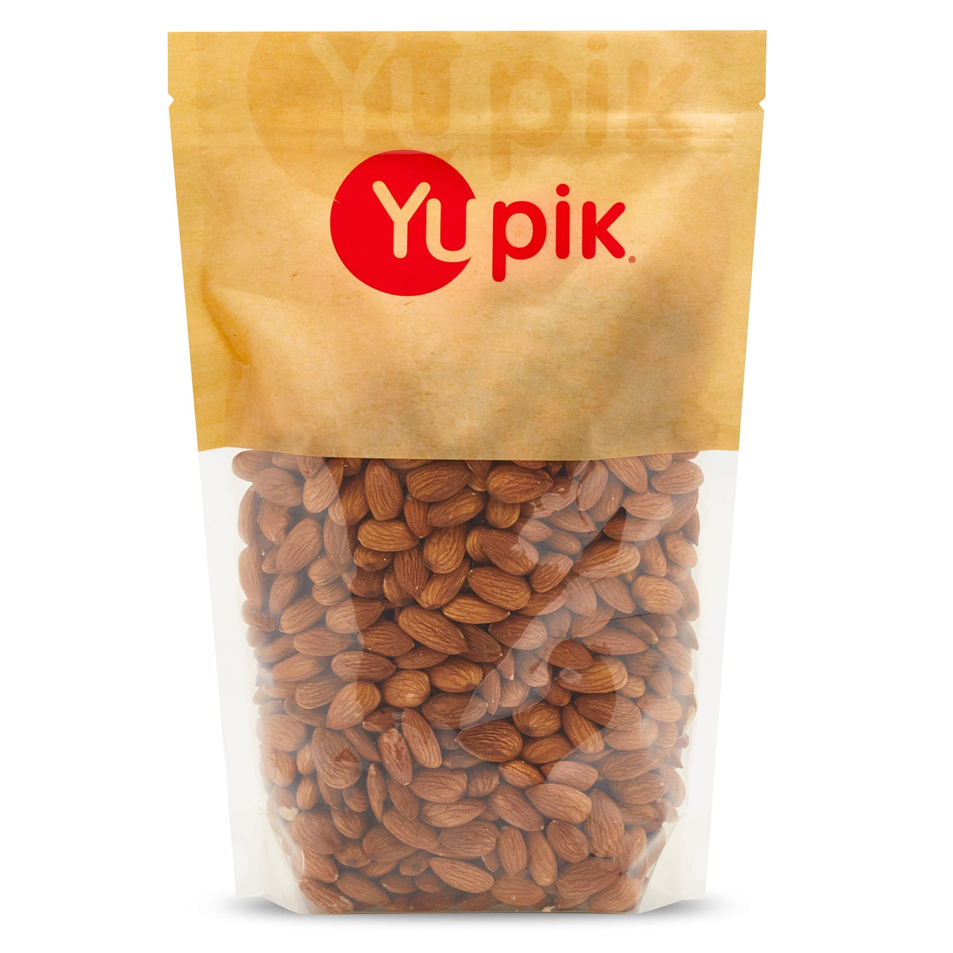 Yupik Raw Almonds, Large Size, 1 kg, Gluten-Free, Kosher, Vegan, Natural Whole Nuts, Unsalted, Unroasted, Oil-Free, High in Fiber, Nutritious Nuts, Healthy Snacks