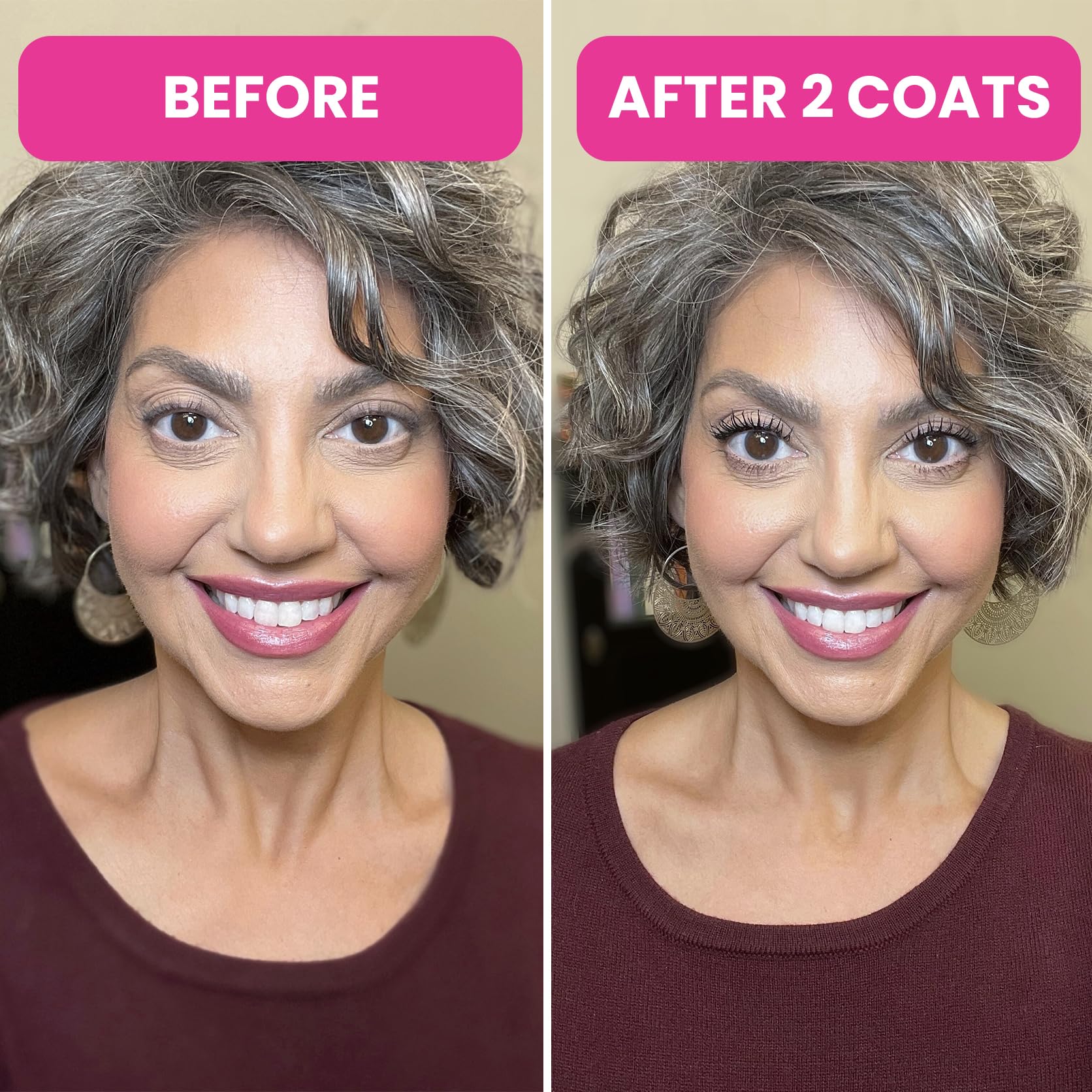 Prime Prometics PrimeLash Mascara for Women over 50 – Volumizing, Incredible Length in 2 Coats – Long-Stay, Zero Clumps, Hypoallergenic (Black) - Available at All In One Marketplace Canada
