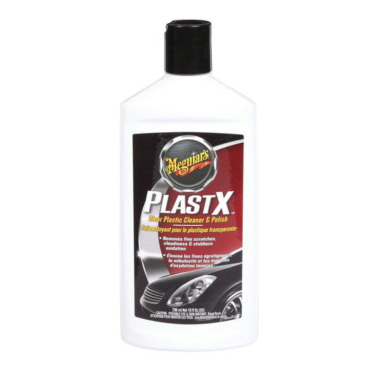 Meguiar's PlastX Clear Plastic Cleaner & Polish - Revive Cloudy, Hazy, and Lightly Scratched Plastics, Restore Clarity - 10 Oz