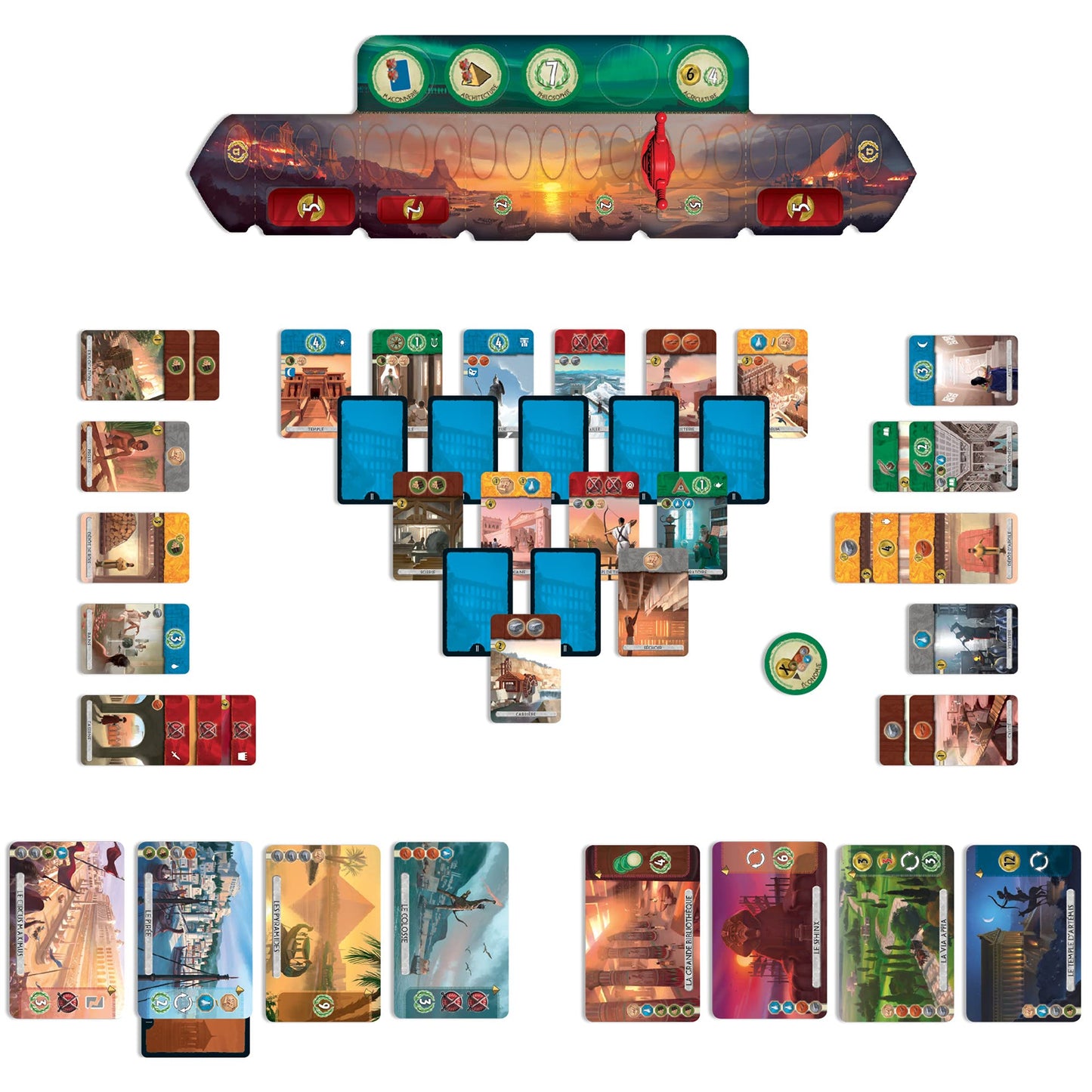 7 Wonders - Duel (English Version) - A Game by Asmodee Asmodee