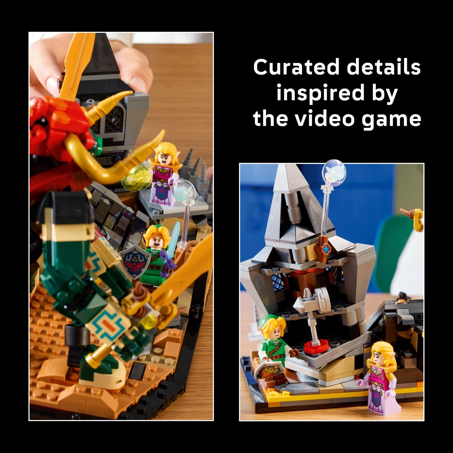 LEGO The Legend of Zelda: Ocarina of Time – The Final Battle - Building Set for Adults, Ages 18+ - Nintendo Collectible with Link & Zelda Minifigures - Bedroom or Game Room Decor - 77093 LEGO