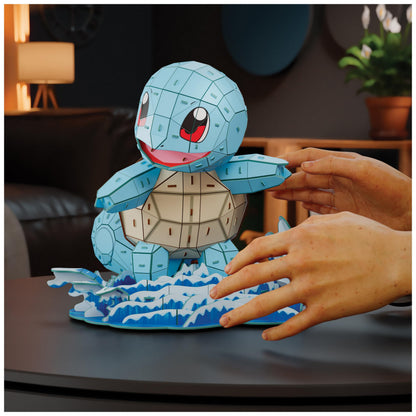 4D Build Pokémon Squirtle 3D Puzzle Model Kit, Desk Décor, Shelf Display