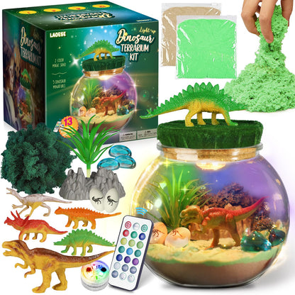 Dinosaur Terrarium Kit for Kids, Light Up Dinosaur Toys for Boys Ages 4-8 🍁 All In One Marketplace Canada