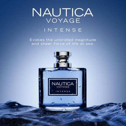 Nautica Voyage Intense Eau de Toilette for Men, Fresh, Aquatic Fougère, Masculine Fragrance,100ml