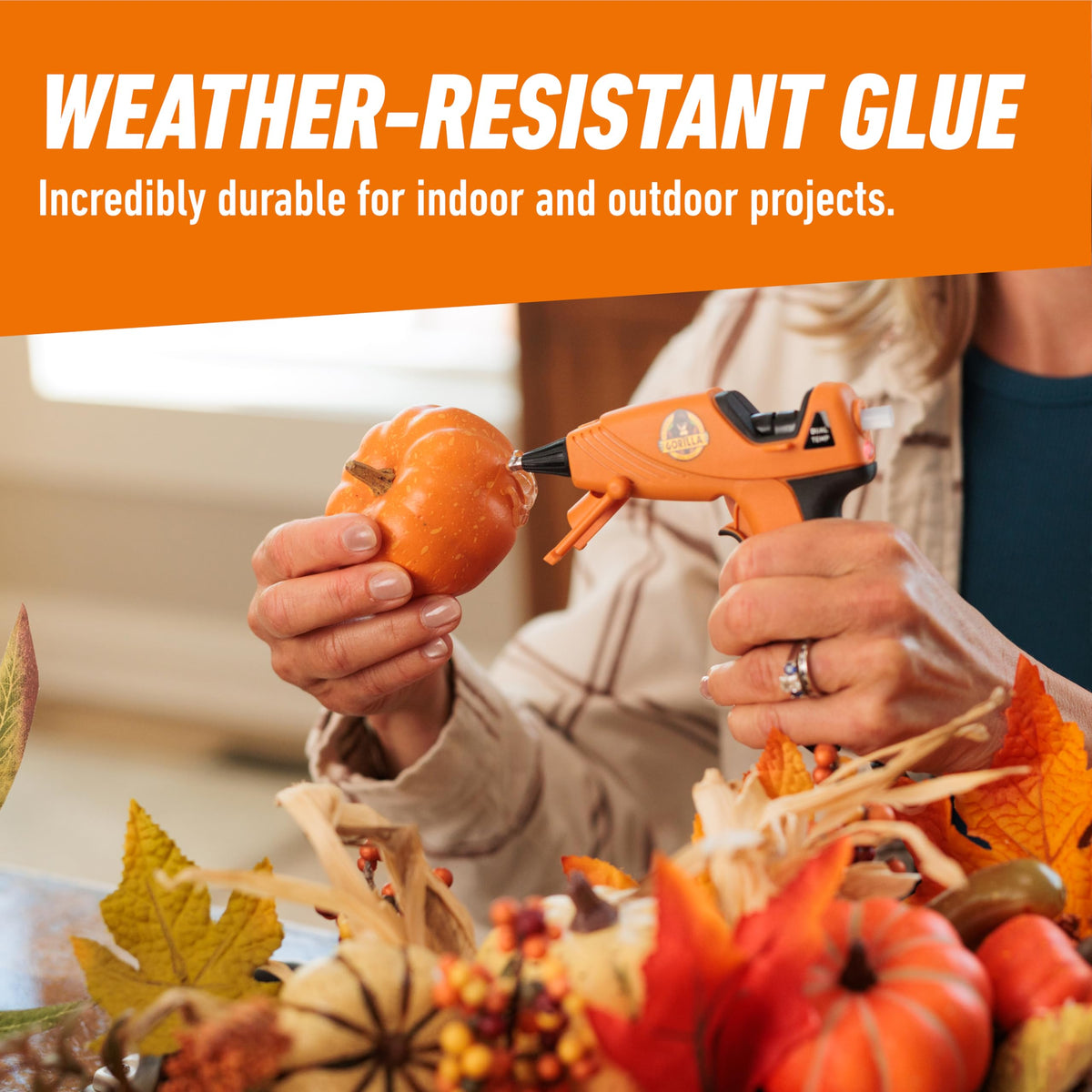 Gorilla Mini Hot Glue Gun, Dual Temp Precision Craft Glue Gun, 12W
