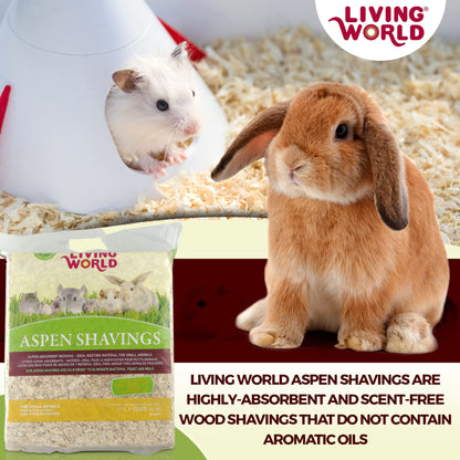 Living World Aspen Shavings - 41 L (2500 cu in)