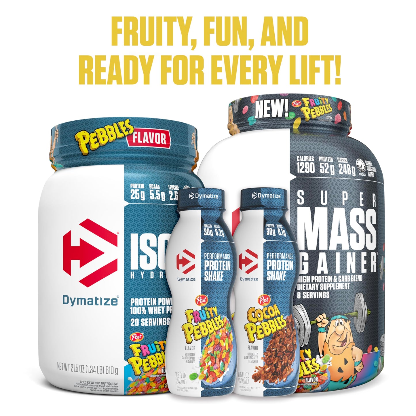 ISO100 Hydrolyzed Protein Powder by Dymatize, Fruity Pebbles, 100% Whey Isolate Powder, 25g of Protein, Gluten Free, 20 Servings 🍁 All In One Marketplace Canada