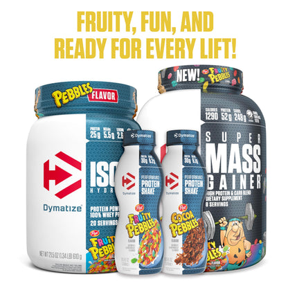 ISO100 Hydrolyzed Protein Powder by Dymatize, Fruity Pebbles, 100% Whey Isolate Powder, 25g of Protein, Gluten Free, 20 Servings 🍁 All In One Marketplace Canada