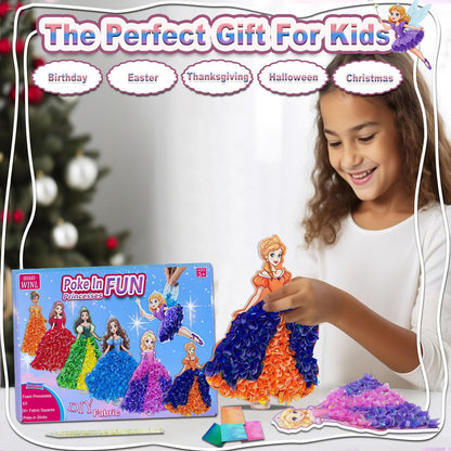Poke in Art Kit for Kids - Magic Princess Craft Set Gift for Kids 🍁 All In One Marketplace Canada