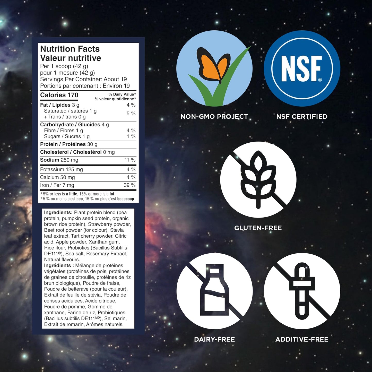 Vega Protein + Recovery, Berry – 30g Vegan Protein, Dairy & Gluten Free, Probiotics, NSF Certified, 801 g (19 Servings) 🍁 All In One Marketplace Canada