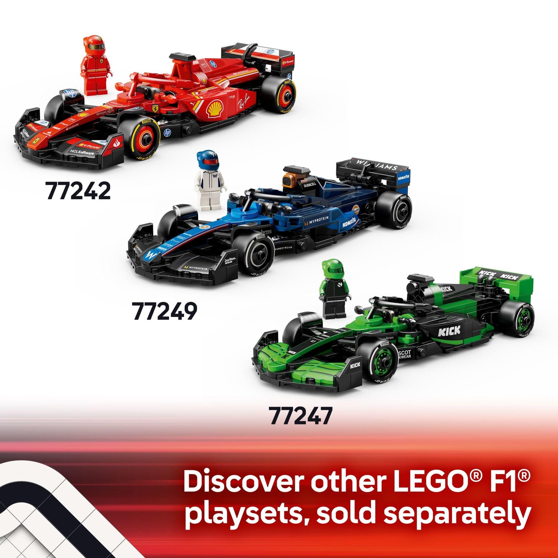 EGO Speed Champions Aston Martin Aramco F1 AMR24 Race Car Toy - Building Set for Kids, Boys & Girls, Ages 10+ - Toy Car for F1 Fans - Gift Idea for Birthday - 77245