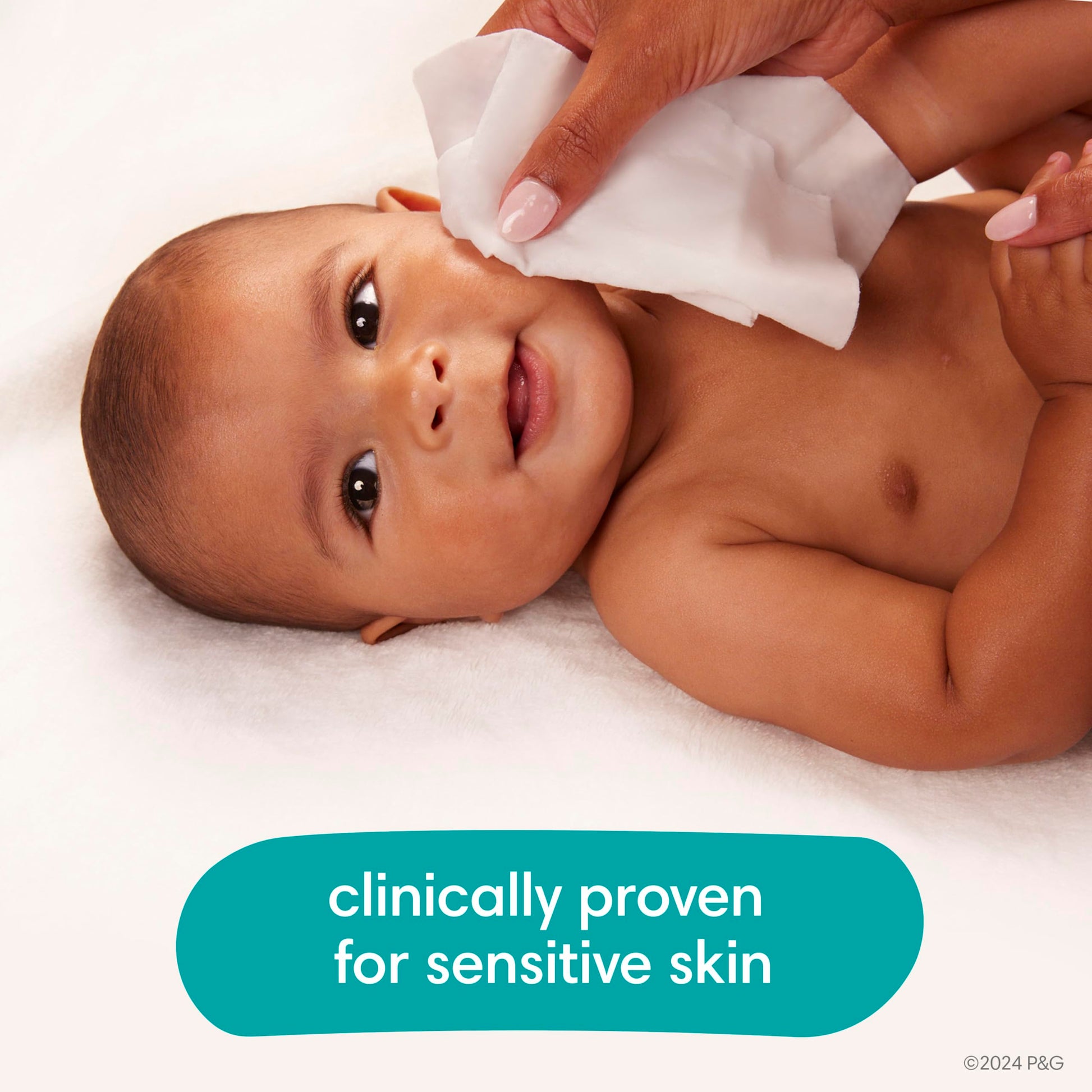 Pampers Sensitive Baby Wipes, Clinically Proven, Water Based, Hypoallergenic and Unscented Baby Wipes, 504 Baby Wipes Total (6X Flip-Top Packs)