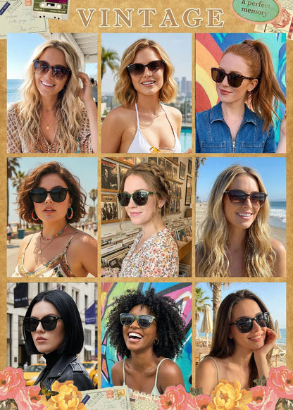 FIMILU 2 Packs Sunglasses for Women Polarized UV400 Protection Lens Big Frame Fashion Glasses Trendy Stylish Shade - Available at All In One Marketplace Canada