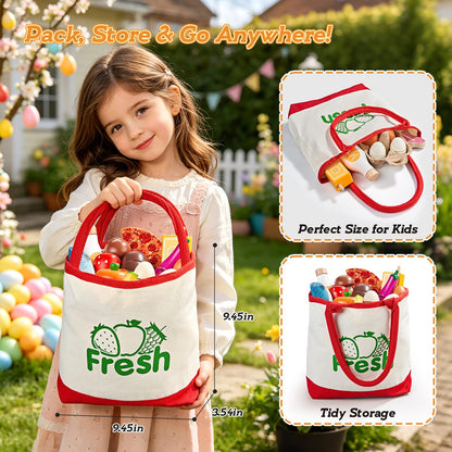 LAUGIGLE Wooden Play Food, Montessori Toy Food with Pizza Toy, Easter Eggs 🍁 All In One Marketplace Canada