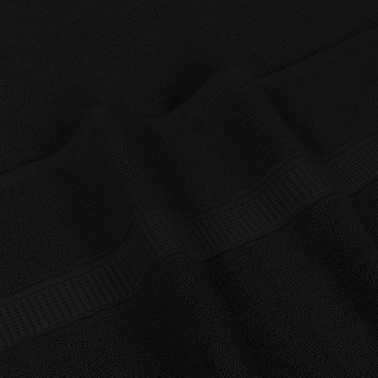 Utopia Towels Luxurious Jumbo Bath Sheet, 35 by 70 Inches, 600 GSM 100% Ring Spun Cotton, Highly Absorbent and Quick Dry Extra Large Bath Towel, Super Soft, Black, 2 Pack