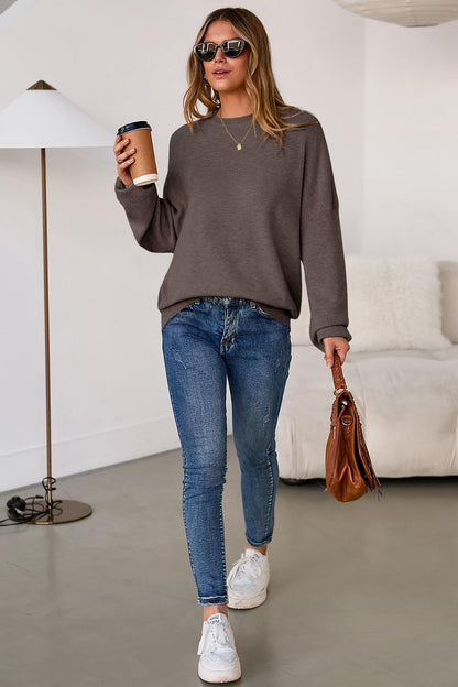 Arach&Cloz Womens Oversized Sweaters Fashion Wool Cashmere Coffee L 🍁 All In One Marketplace Canada