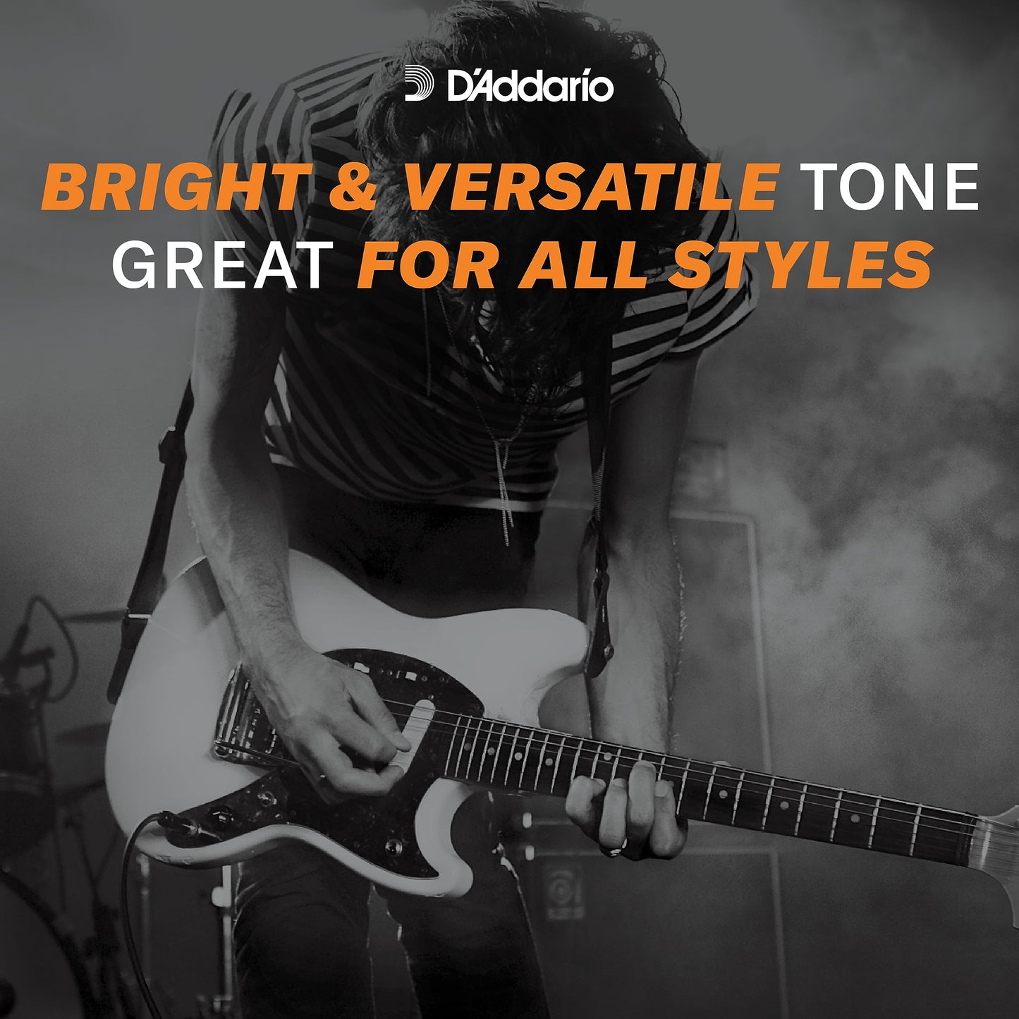 D'Addario EXL110 Cordes de guitare électrique en nickel filé, lot de 3 - Tirant Regular Light 10-46