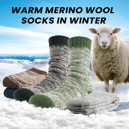 YUVFEHY 5 Pairs Merino Wool Socks for Men Extra Thick for Winter Hiking 🍁 All In One Marketplace Canada