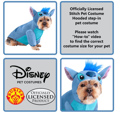 Rubies Disney Lilo & Stitch - Stitch Pet Costume, Medium for Themed Parties and Halloween