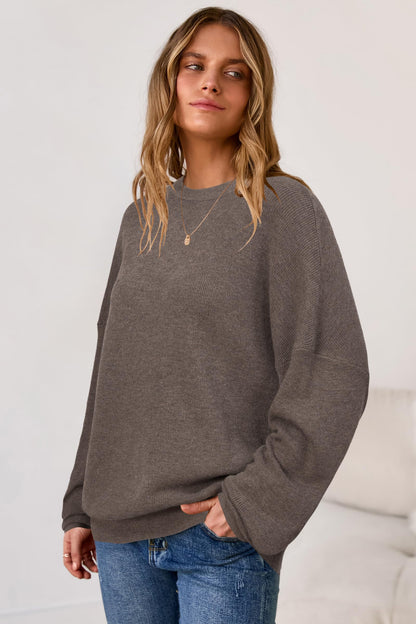 Arach&Cloz Womens Oversized Sweaters Fashion Wool Cashmere Coffee XL 🍁 All In One Marketplace Canada