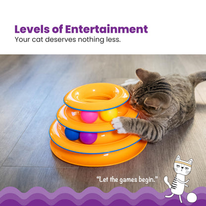 Petstages Tower of Tracks Interactive 3-Tier Cat Toy Catstages