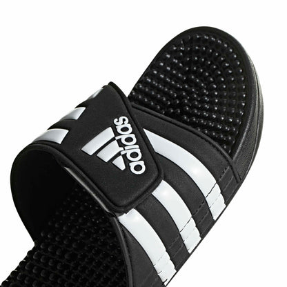 adidas Unisex-Adult Adissage, Core Black/White/Core Black, 10