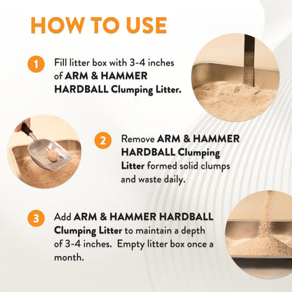 ARM & HAMMER Hardball Clumping Litter, Platinum Formula, Lightweight, Easy No-Mess Scooping, 3.86 KG 🍁 All In One Marketplace Canada