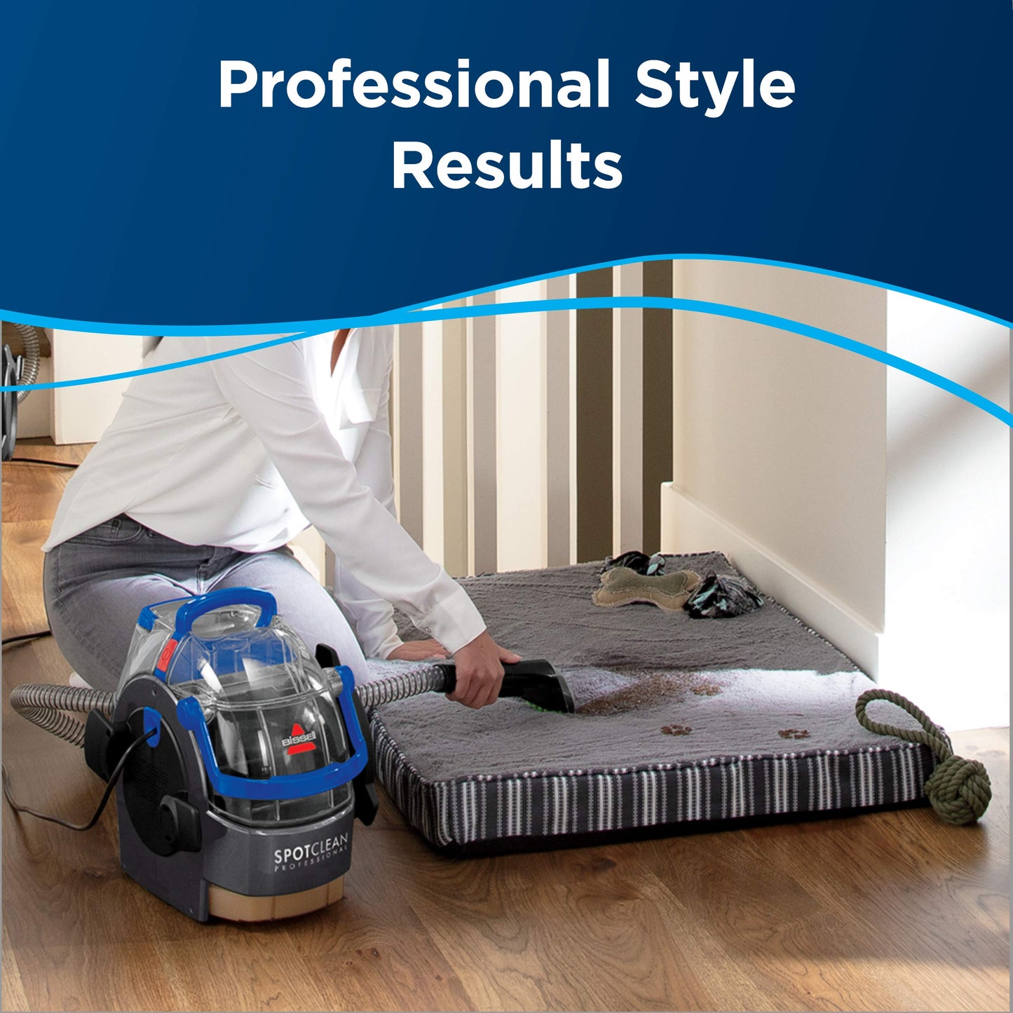 BISSELL Spotclean Professional Portable Carpet And Upholstery Deep Cleaner With Full-Sized 5.9 Amp, 5Ft Hose With 3" Tough Stain Brush, 3-In-1 Stair And Hydro-Rinse Self-Cleaning Tools, 2891B 🍁 All In One Marketplace Canada