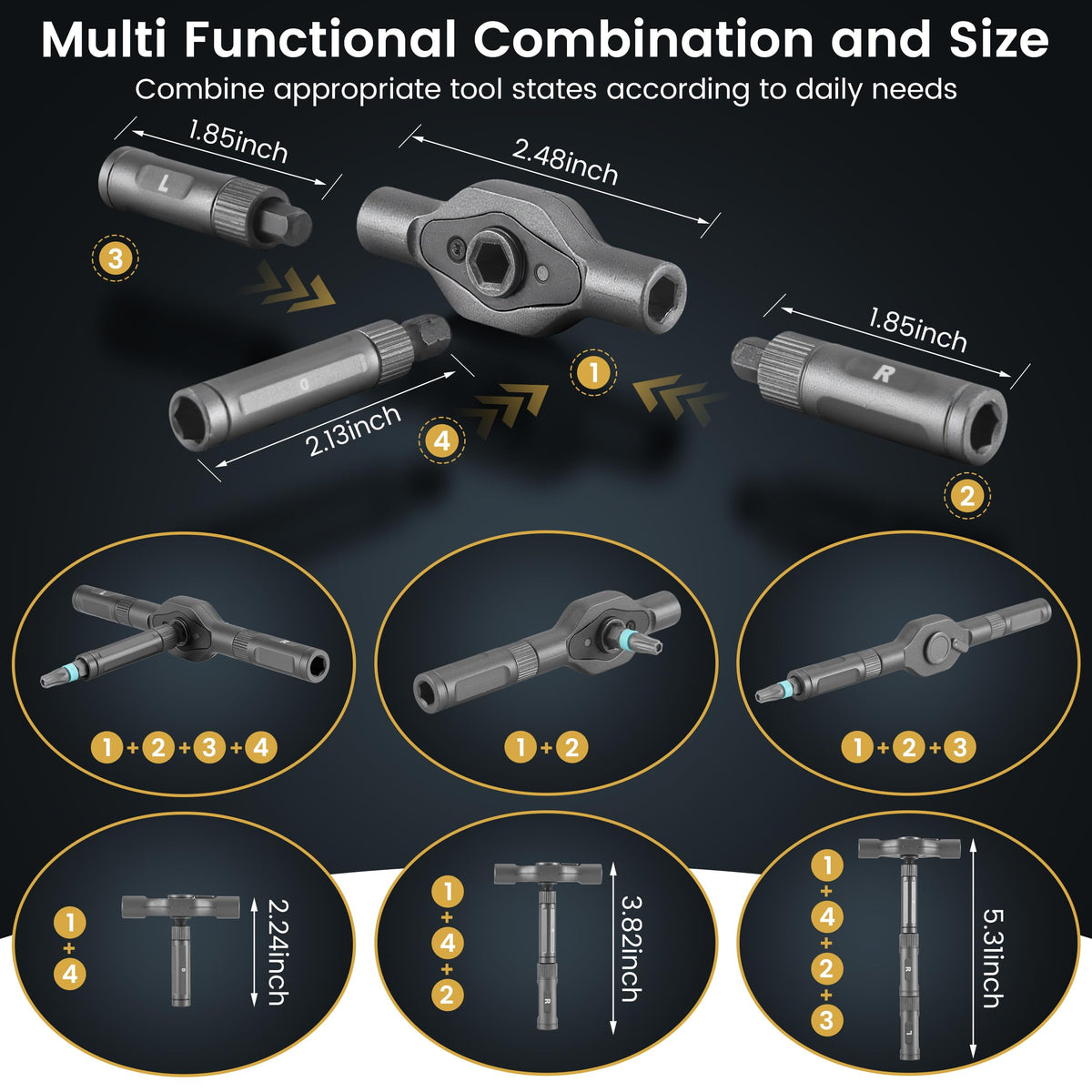 Screwdriver Set 24 in 1 Magnetic Ratchet with Precision Bits – Ideal for Home Repairs, DIY Projects, and Electronics – Ergonomic Rotatable Ratchet Handle and Storage Case –Perfect Holiday Gift 🍁 All In One Marketplace Canada