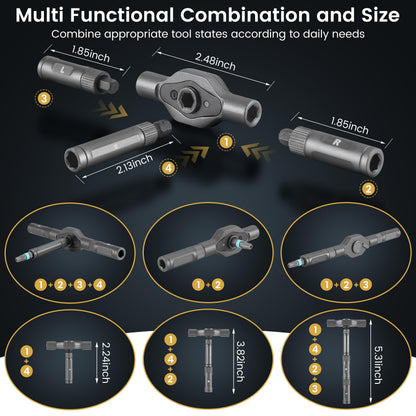 Screwdriver Set 24 in 1 Magnetic Ratchet with Precision Bits – Ideal for Home Repairs, DIY Projects, and Electronics – Ergonomic Rotatable Ratchet Handle and Storage Case –Perfect Holiday Gift 🍁 All In One Marketplace Canada