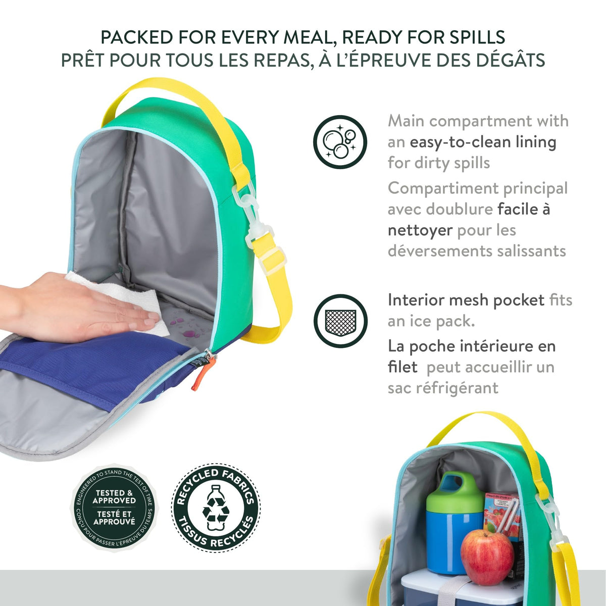 Ensemble assorti 2 pièces pour enfants Roots, sac à dos de 22,5 L et sac à lunch de 7 L