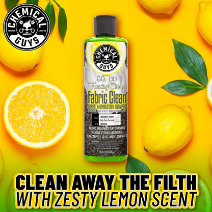 Chemical Guys Foaming Citrus Fabric Clean Carpet And Upholstery Shampoo And Odor Eliminator, Safe for Cars, Trucks, SUVs, Motorcycles, RVs & More, 473 ml, 2 Pack