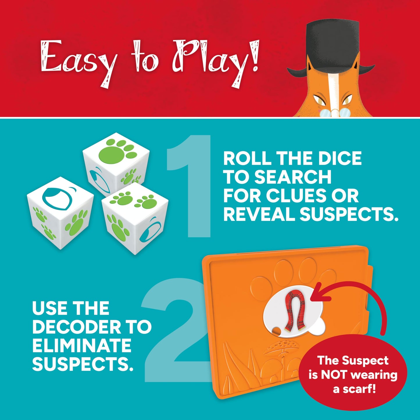 Gamewright Outfoxed! A Cooperative Whodunit Board Game for Kids 5+ 🍁 All In One Marketplace Canada
