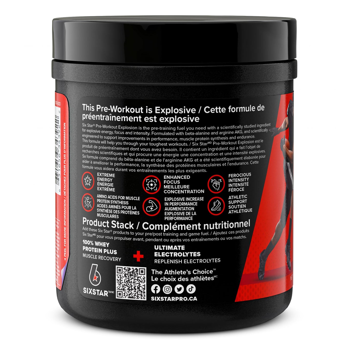 Six Star Pre-Workout Explosion for Men & Women, Fruit Punch (30 Servings) Six Star