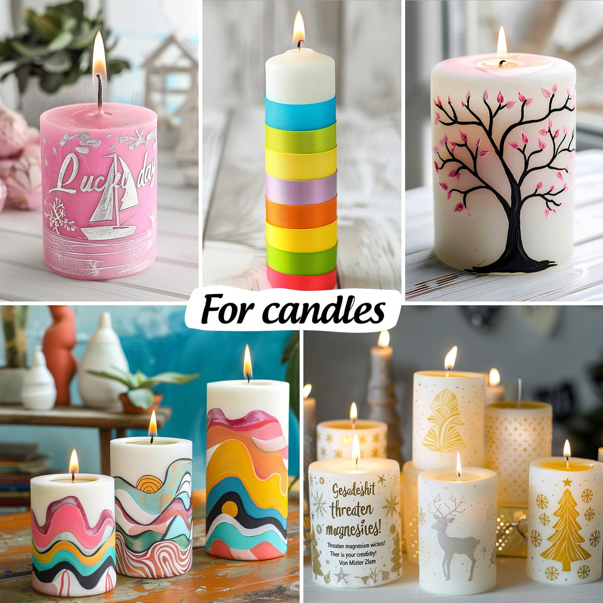 FansArriche Candle Paint, 20 Colors Candle Wax Pen Set for Candle Making 🍁 All In One Marketplace Canada