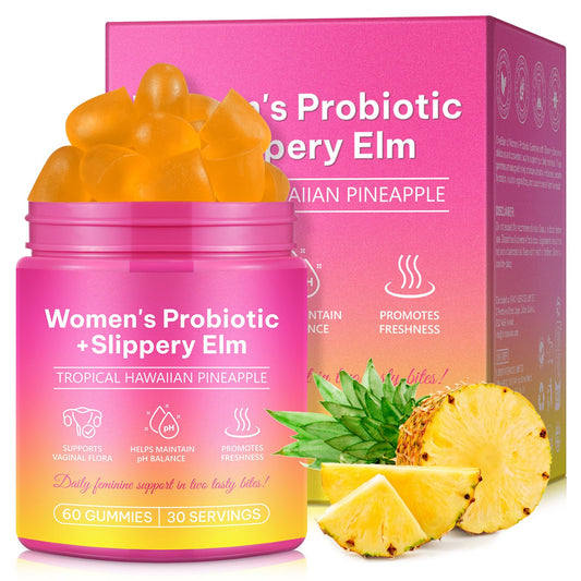 Probiotics Gummies for Women Wellness, Pineapple Flavor, 60 Gummies (1 Pack) - Available at All In One Marketplace Canada