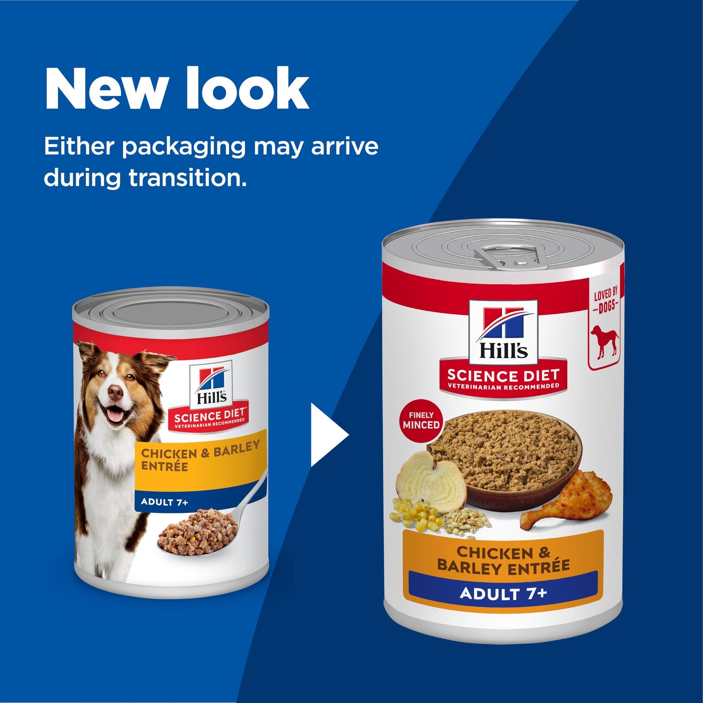 Hill's Science Diet Senior 7+ Canned Dog Food, Chicken & Barley Entrée 12 x 370 g Can 🍁 All In One Marketplace Canada