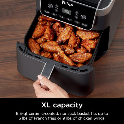 Ninja Air Fryer Pro XL 6-in-1 with 6.5 QT Capacity, Max Crisp, Air Fry, Air Roast, Bake, Reheat, Dehydrate, Max Crisp Technology with 450F, Nonstick Basket & Crisper Plate, AF181C (Canadian Version) Ninja