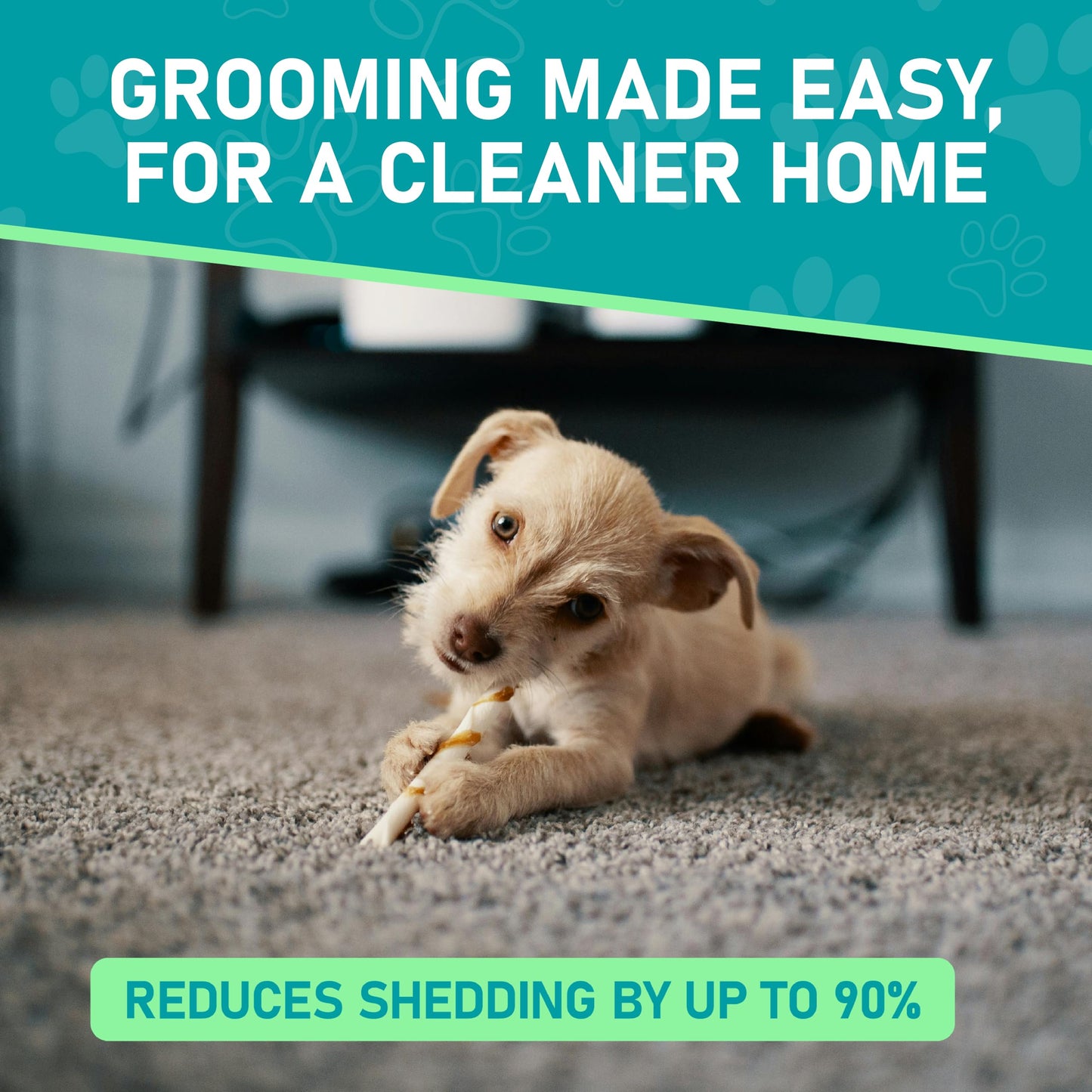 Maxpower Planet Pet Grooming Brush - Double Sided Shedding, Dematting - Undercoat Rake for Dogs - Dog Grooming Brush - Deshedding Brush for Dogs - Dog Brush, Cat Brush, Reduce Shedding by 95%, Purple