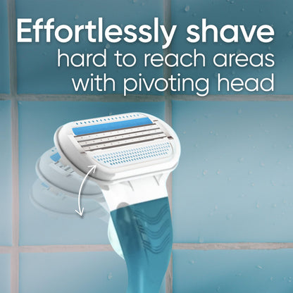 Gillette Venus Razors Women, Smooth Razors, 1 Handle + 6 Razor Blade Refills