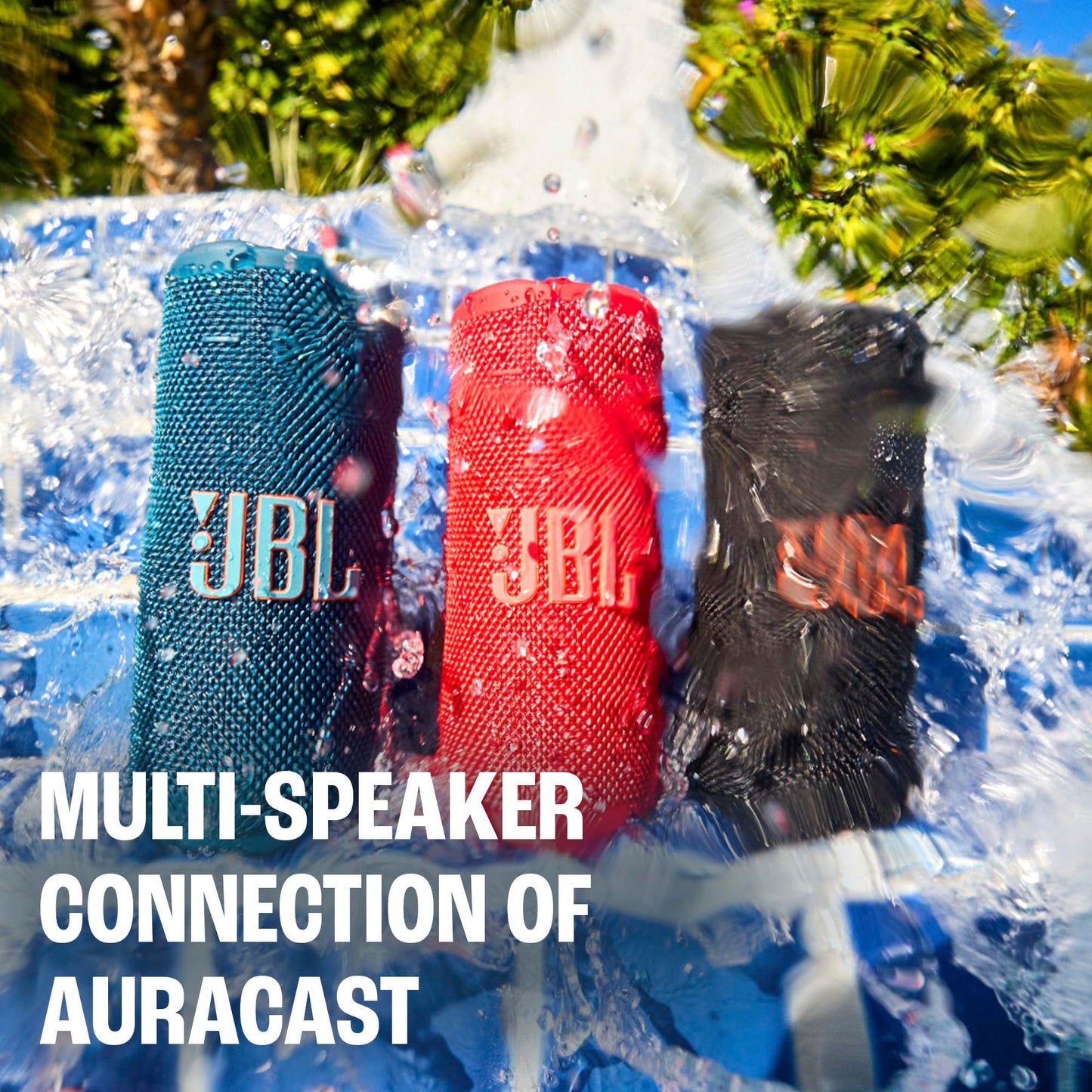 JBL Grip - Compact Bluetooth Speaker with Bold JBL Pro Sound and Ambient Light, up to 14 Hours of Playtime, Water, Dust and Drop-Proof (IP68), & Multi-Speaker Connection with Auracast (Black)