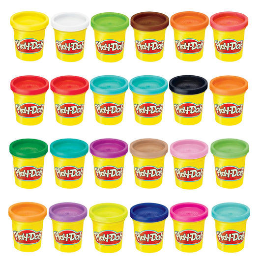 Play-Doh 24-Pack of Modeling Compound for Kids Toys for 2 Year Old and Up, 3-Ounce Cans, Great for Arts and Crafts, Party Favors