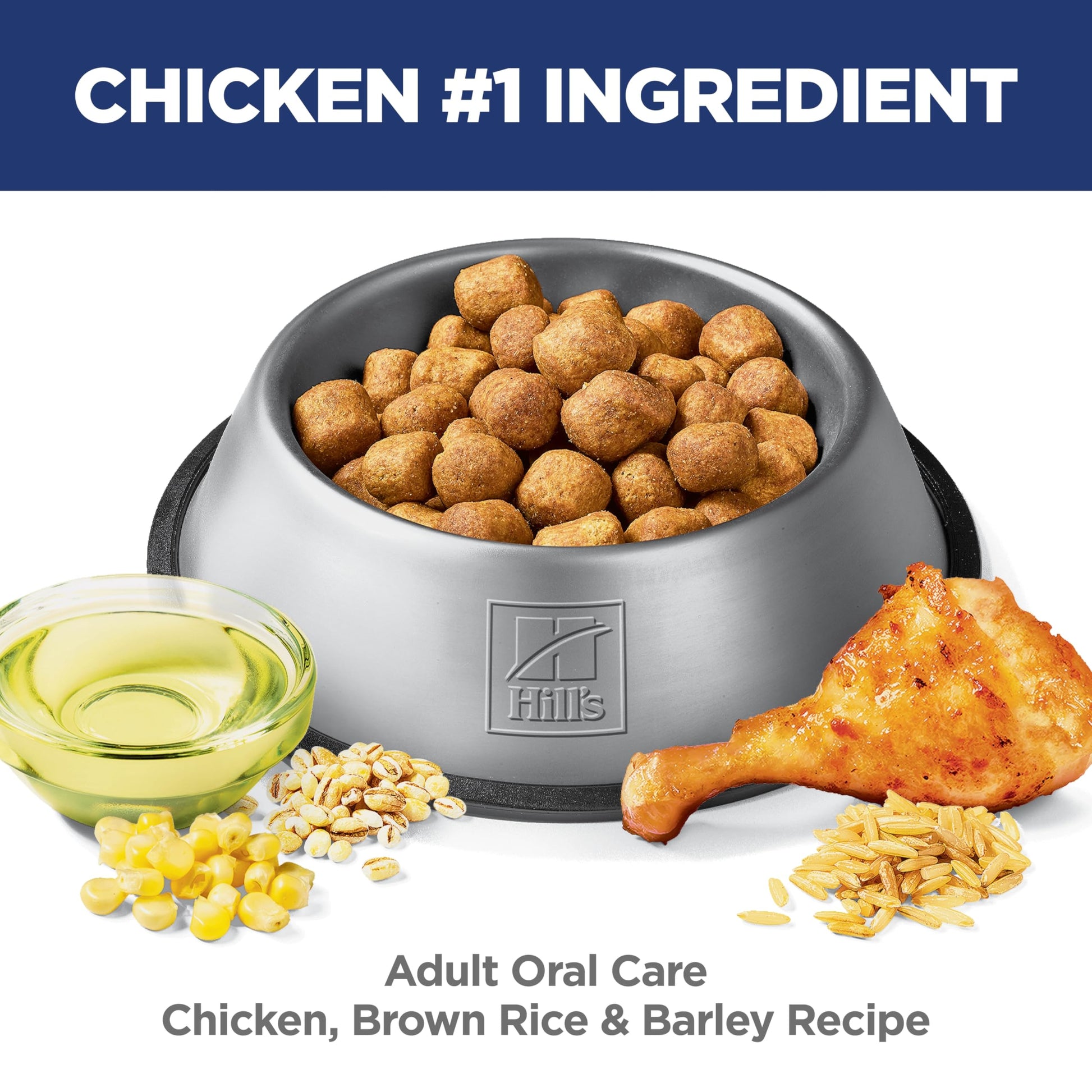 Hill's Science Diet Adult Oral Care Chicken, Rice & Barley Recipe Dry Dog Food 1.81 kg Bag