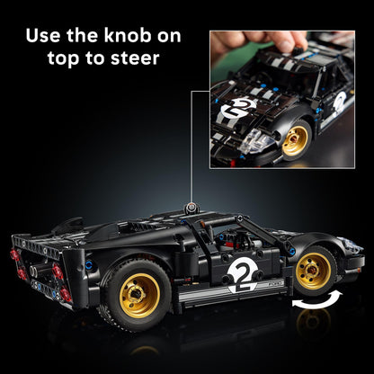LEGO Technic 1966 Ford GT40 MKII Race Car Building Set for Adults - Collectible Car Toy W/Realistic Functions & Features for Adult Sports Car Fans, Ages 18+ - Gift Idea for Birthdays - 42223 - Available at All In One Marketplace Canada