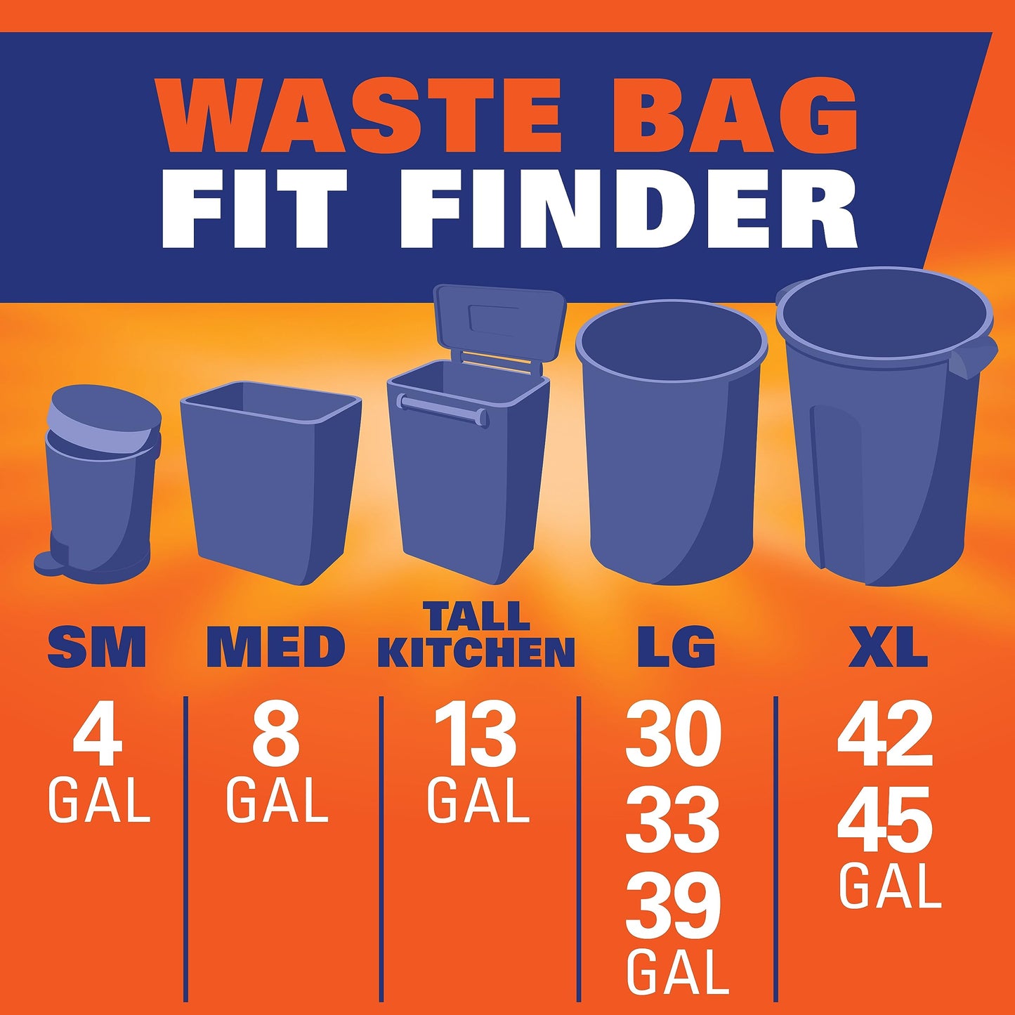 Hefty Recycling Trash/Garbage Bags (Blue, Kitchen Drawstring, 13 Gallon, 60 Count) 🍁 All In One Marketplace Canada Hefty
