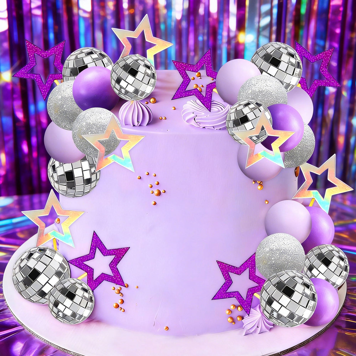LaVenty Purple Disco Balls Cake Topper Pop Music Hunters Party Supplies 🍁 All In One Marketplace Canada