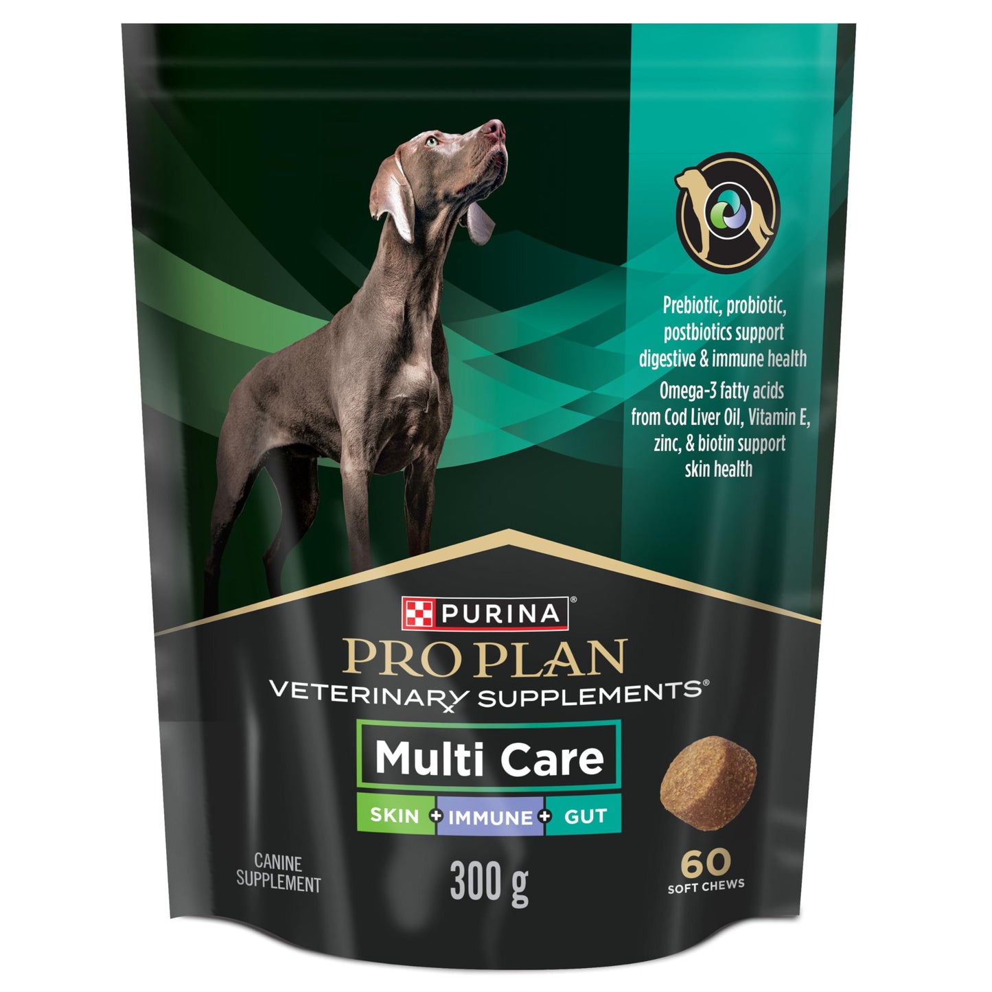 Purina Pro Plan Veterinary Supplements, Mutli Care Dog Chew Probiotic - 300 g (60 Chews) Pro Plan Veterinary Diets