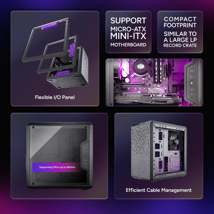 Cooler Master MasterBox Q300L Micro-ATX Tower with Magnetic Design Dust Filter, Transparent Acrylic Side Panel, Adjustable I/O & Fully Ventilated Airflow, Black (MCB-Q300L-KANN-S00) 🍁 All In One Marketplace Canada